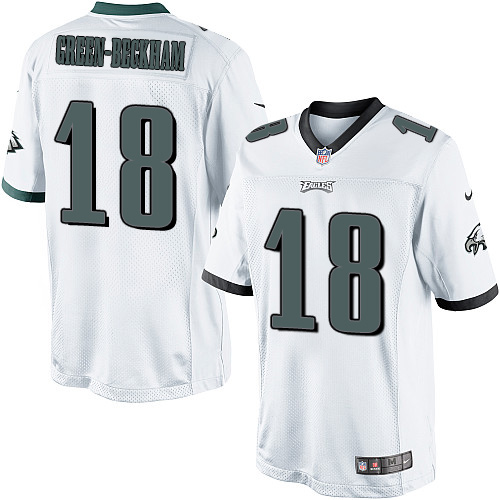 Men's Limited Dorial Green-Beckham Nike Jersey White Road - #18 NFL Philadelphia Eagles